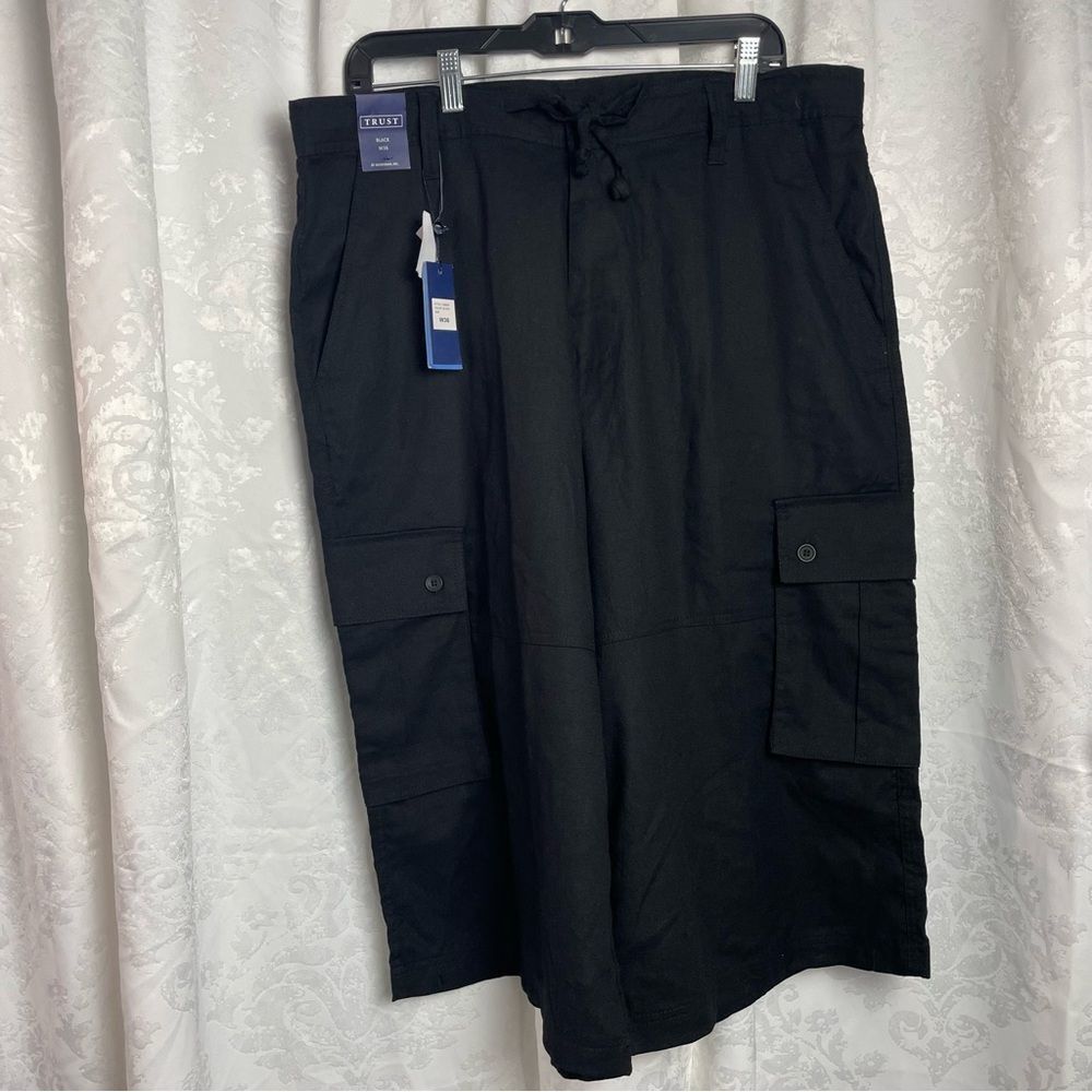 Trust Mens Linen Blend Cargo Capri